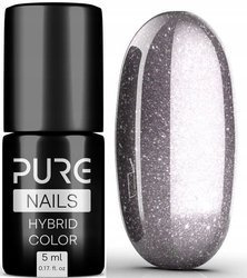 PURE NAILS Hybrid Lakier Hybrydowy 009 SREBRNY 5ml