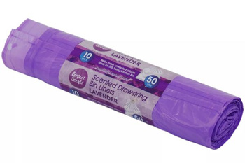 Perfect Scents Pachnące Worki Na śmieci 50l Lavender 10szt Zawiązywane