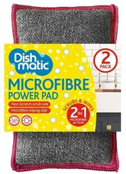 DishMatic Zmywak Kuchenny Microfibre Power Pads 2in1