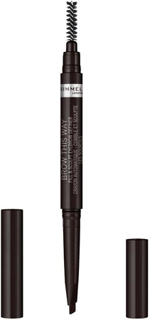 Rimmel Brow This Way Fill & Sculpt  Kredka Do Brwi Ze Szczoteczką 004 Soft Black