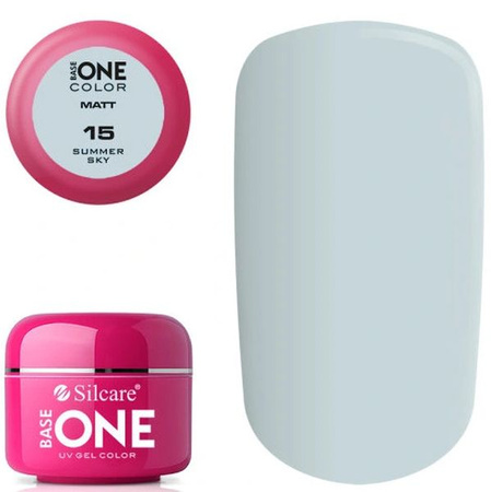 Silcare Base One COLOR Matt 15 Summer Sky 5g