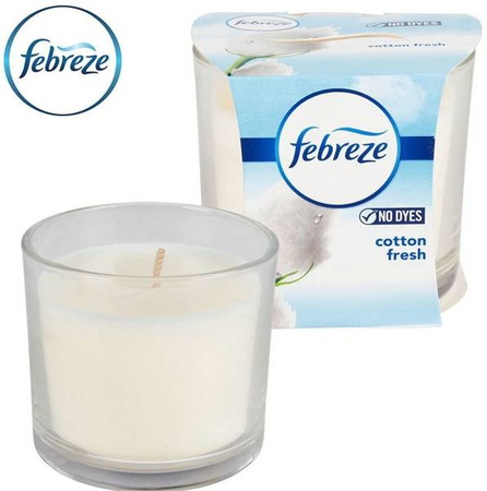Febreze Świeca Zapachowa Cotton Fresch 100g