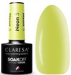 Claresa Lakier Hybrydowy Neon 3