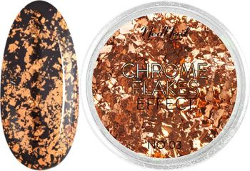 NeoNail Płatki Chrome Flakes Effect No 03 Miedziany 0,8g