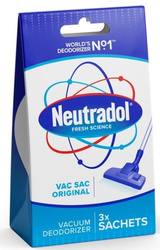 Neutradol ORIGINAL VAC SAC Neutralizator Zapachu Do Odkurzacza 3 Saszetki