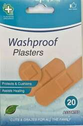 A & E Plastry Washproof Plasters Opatrunkowe Wodoodporne 20szt