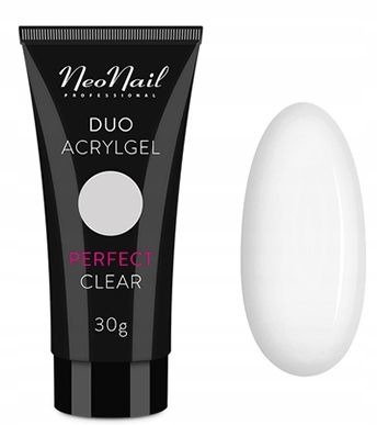 Neonail Duo AcrylGel Akrylożel Perfect Clear 30g
