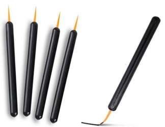 5x Pędzelek Do Zdobienia Paznokci Liner Cieniutki