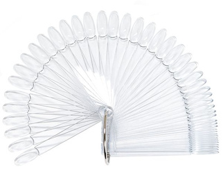 Wzornik Próbnik Lakierów Na Kole 50 Tipsów Migdał CLEAR