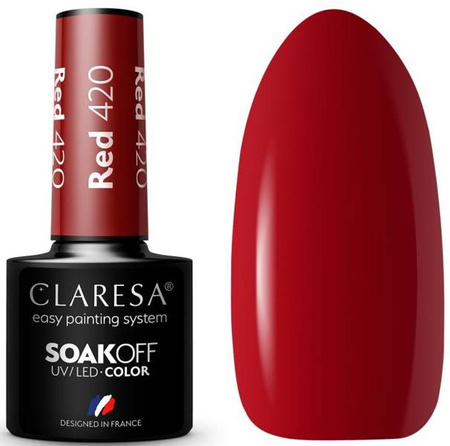 Claresa Lakier Hybrydowy Red 420