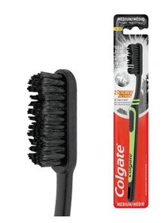 Colgate Double Action CHARCOAL Szczoteczka Do Zębów Medium 