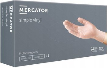 Mercator Simple Vinyl Rękawice Winylowe 100szt XL Przeźroczyste