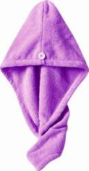 Vera Ręcznik Turban z Mikrofibry Do Suszenia Włosów Fioletowy 