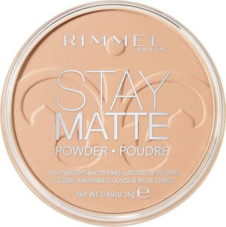 Rimmel STAY MATTE Puder Do Twarzy Matujący 005 SILKY BEIGE 14g