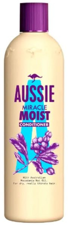 Aussie Miracle Moist Odżywka Do Suchych Włosów 490ml