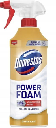 Domestos Power Foam SPRAY Toaleta Łazienka 435ml Citrus Blast