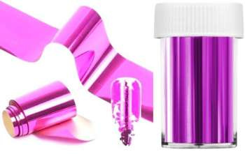 Folia Transferowa Do Zdobienia Paznokci Różowa