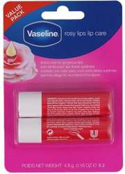 Vaseline Lip Care Balsam Do Ust 2PACK Rosy