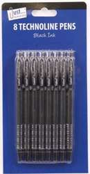 Tallon Długopis 8x Technoline Pens Czarny