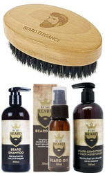 ZESTAW Do Brody  By My Beard  Szampon Odżywka Olejek + Szczotka Do Brody