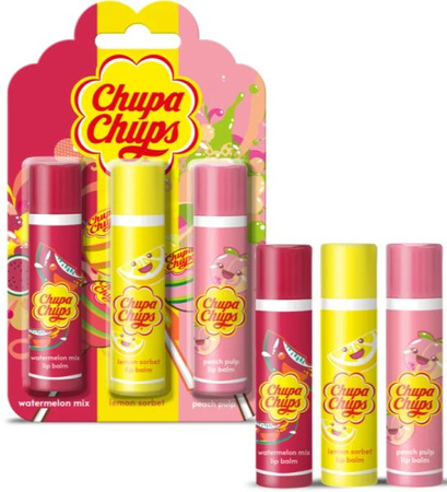 Chupa Chups Zestaw 3x Balsam Do Ust 