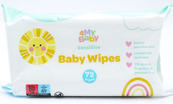 4My Baby Chusteczki Dla Dzieci Nawilżane Delikatne 72 szt