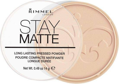 Rimmel STAY MATTE Puder Do Twarzy Matujący 003 PEACH GLOW 14g