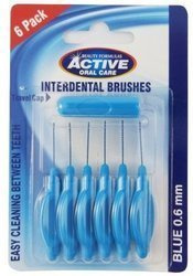 Beauty Formulas Active Szczoteczki BLUE 0,6mm 6szt