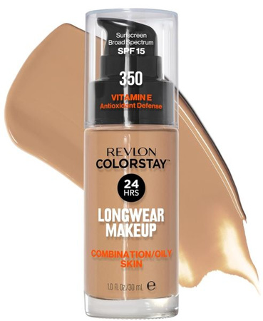 Revlon Colorstay C/O Podkład z Pompką Cera Tłusta Mieszana 350 Rich Tan 30ml