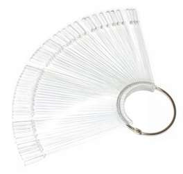 Wzornik Próbnik Lakierów Na Kole 50 Tipsów Naturalny Transparentny Clear