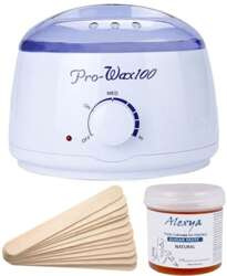 Zestaw Do Depilacji Podgrzewacz Wosku + Alexya Pasta Cukrowa + Szpatułki