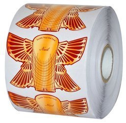 Szablony Formy Do Przedłużania Paznokci Złoty Motyl RA 500szt