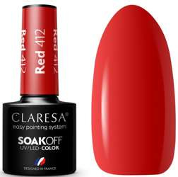Claresa Lakier Hybrydowy Red 412