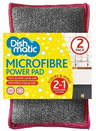 DishMatic Zmywak Kuchenny Microfibre Power Pads 2in1 