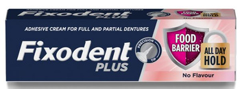 Fixodent Plus Krem Mocujący Do Protez Food Barrier Bezsmakowy 40g