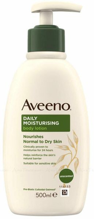 Aveeno Daily Moisurising Body Lotion Bezzapachowy Balsam Do Ciała Z Pompką 500ml
