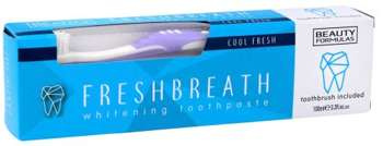 Beauty Formulas Pasta Do Zębów Wybielająca Fresh Breath + Szczoteczka 100ml