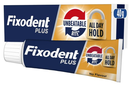 Fixodent Plus Krem Mocujący Do Protez Unbeatable Bite Bezsmakowy 40g