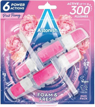 Astonish Kostka ZAWIESZKA Do WC 2Pack Pink Peony  