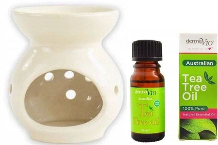 Pan Aroma Kominek Zapachowy Ceramiczny + Olejek Tea Tree