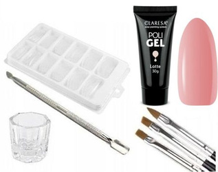 Claresa Poli Gel LATTE 30G + 4x Akcesoria