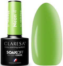 Claresa Lakier Hybrydowy Neon 4