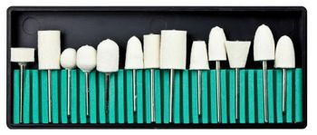 Frezy Polerskie Zestaw 12szt Filcowe Do Naturalnych Paznokci