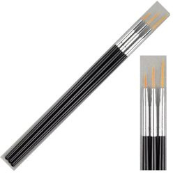 Zestaw Pędzelków Do Zdobienia Paznokci 3szt Strip Czarne