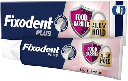 Fixodent Plus Krem Mocujący Do Protez Food Barrier Bezsmakowy 40g