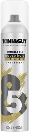Toni&Guy Lakier Brushable Freeze Hold Do Włosów 250ml