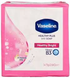 Vaseline Healthy Plus Mydło W Kostce  Healthy Bright 3x75g