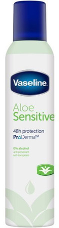Vaseline Antyperspirant  Aloe Sensitive Spray 48h 250ml
