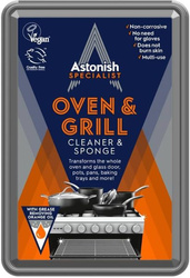 Astonish Oven & Grill + Gąbka Pasta Czyszcząca Grill Piekarnik Garnki 250g