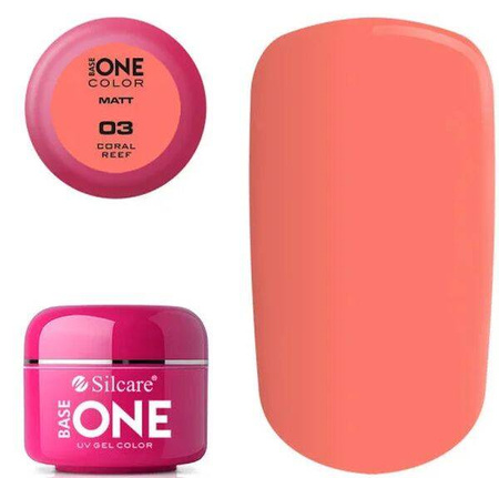 Silcare Base One COLOR Matt 03 Coral Reef 5g